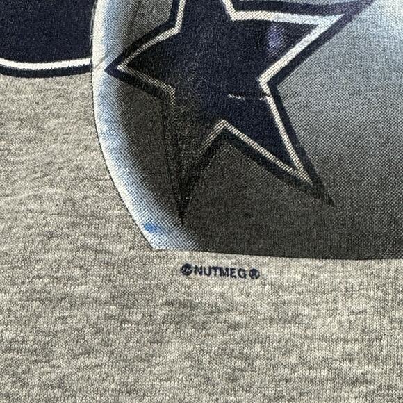 Vintage 1996 Nutmeg Lee Sports Dallas Cowboys NFL Graphic T-Shirt Aikman Size M - Picture 4 of 9
